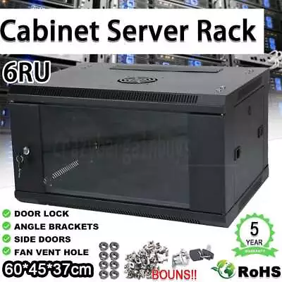 6U 6RU Server Rack Cabinet 450mm Deep Network Data Comms 19  19 Inch Wall Mount • $98.99