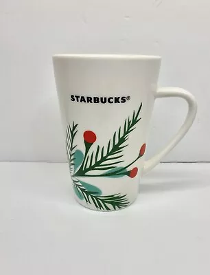 2020 Starbucks Holiday Christmas/Holiday Coffee Mug White/Mistletoe 12oz • $10.95