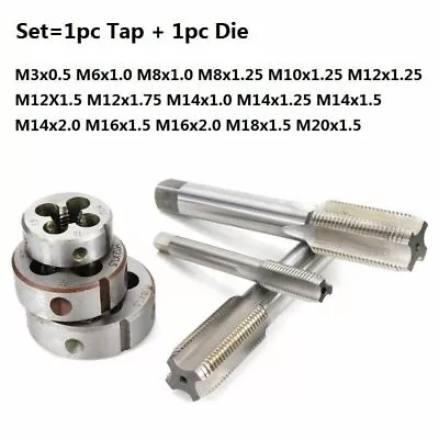 £8.89 • Buy Left Hand M3-M16 Machine Metric Tap And Die HSS Steel Taper Thread Tap Drills