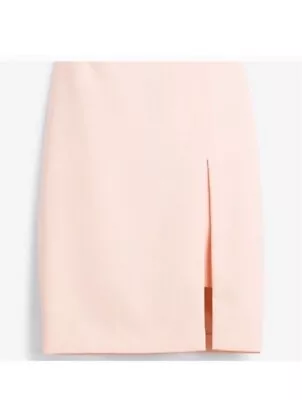 White House Black Market High Slit Pink Skirt Size 10 • $42