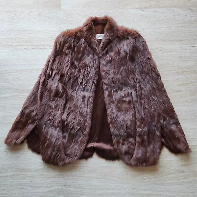 Vintage Arctic Fur Co. Pacific Coast Cape Stole Coat Brown Women's One Size • $278.98