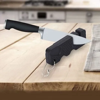 Outdoor Pocket Knife Sharpener Mini Portable Ceramic Tungsten Sharpening Tool • $3.99