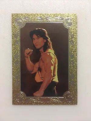 MORTAL KOMBAT The Movie LIU KANG Foil Embossed Promo Card #SAMPLE Skybox 1995 • $2.99