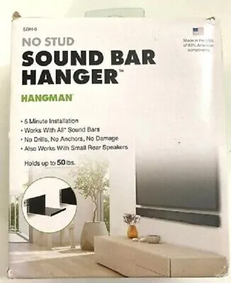 Hangman SBH-6 Home Theater No-Stud Sound Bar Speaker Mount Hanger NEW FREE SHIP • $17