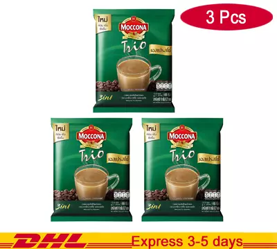 3X Moccona Trio Espresso Coffee Mixed Instant Drink Rich 27 Sachets Halal 3 In1 • $81.97