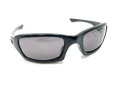 Oakley Fives Squared (4+1)2 OO9238-10 Black Wrap Sunglasses Gray Lens 54-20 133 • $69.99