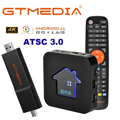GTMEDIA UHD 4K ATSC 3.0 Digital TV Tuner USB Android 11 Media Player OTA TV Box • $98.99