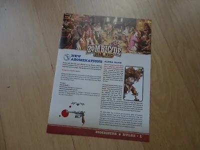 £3 • Buy Zombicide Dead Or Alive Board Game. KSE - Dead West Box Rules Booklet