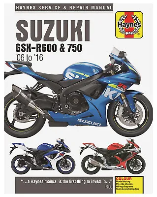 $49.62 • Buy Haynes Repair/Service Manual '06-16 Suzuki GSX-R600 & GSX-R750 (M4790)