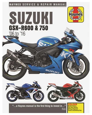 $49.62 • Buy Haynes Repair/Service Manual '06-16 Suzuki GSX-R600 & GSX-R750 (M4790)