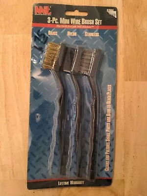 Wire Brush Set Michigan Industrial Tools Brass Nylon Stainless  • $5