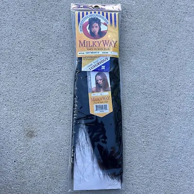 100% Human Hair Milky Way Yaky Weave Milkyway Original #1 Jet Black 10” • $17.99