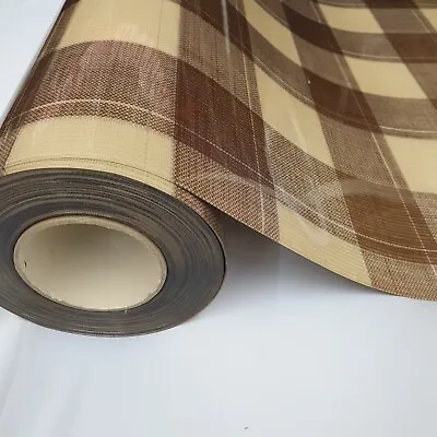 Laminate Tartan Pvc Fabric 1.25mm Wipeclean Waterproof Stain Resistant Vinylal • £9.99