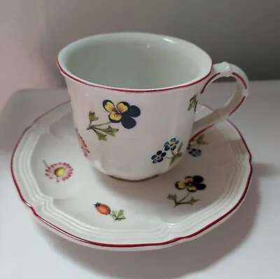 Villeroy & Boch Petite Fleur Demitasse Espresso Cup And Saucer Set • $15