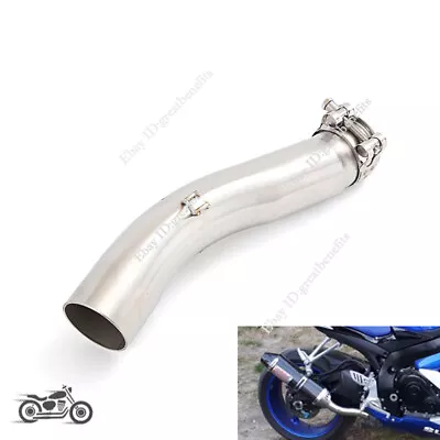 Slip On Motorcycle Mid Exhaust Link Pipe For Suzuki GSXR600 GSXR750 2008-2010 • $52.20