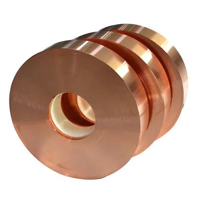 1pcs 99.9% Pure Copper T2 Cu Metal Sheet Foil Plate Strip Thickness 0.01mm-1mm • $220.76