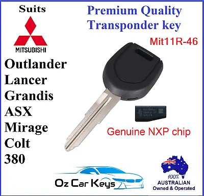$23.05 • Buy Mit11-46 Mitsubishi Transponder Key 380 Asx Colt Grandis Lancer Mirage Outlander