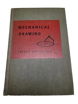 1948 5th Edition Mechanical Drawing Text Problem Layouts By French & Svensen Vtg • $9.49