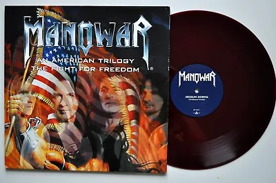 MANOWAR An American Trilogy 12  Germany 2002 Color Vinyl MINT-   #64 • $80
