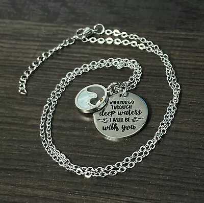 Mustard Seed Mountains Faith Christian Deep Waters I Will Be Necklace Jewelry • $14.99