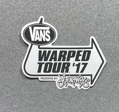 VANS Off The Wall Warped Tour '17 Skateboard Sticker 4.15  • $4.95