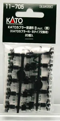 NEW KATO N Scale : 11-705 Kato Tight Lock Coupler Type B (Black/20pcs.) /AIRMAIL • $9.99