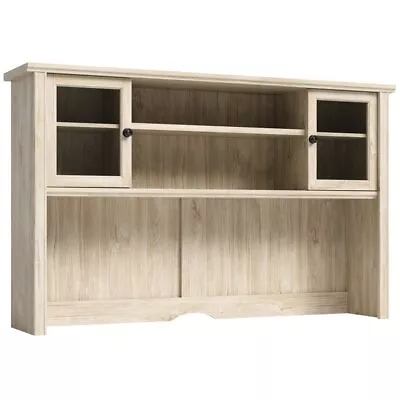 Pemberly Row Engineered Wood And Tempered Glass Doors Hutch In Chalked Oak • $311.78