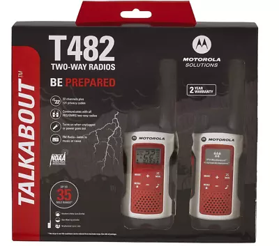 Motorola Portable FRS T482 Two-Way Radios Emergency Preparedness • $85.50