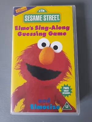 Sesame Street - Elmo's Sing- A-Long - Guessing Game / Elmocize (VHS/S 1997) • $12.43