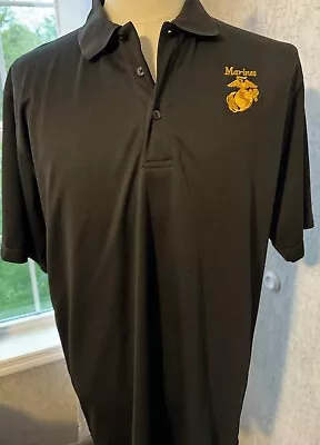 Marine Corp United States Polo Shirt With Emblem # 61 • $15