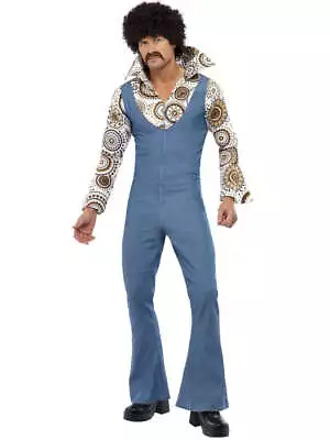 Groovy Dancer 80s Retro Groovy Guy Men's Stag Fancy Dress Costume • £11.99