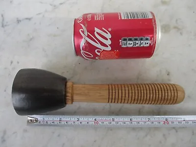 Antique Mason Round Hammer Stonemason Nice Handle Tool Art Carve Stone • $46.80