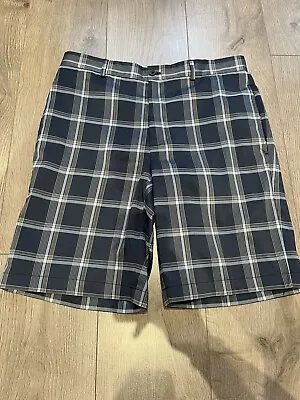 Greg Norman Tailored Golf Shorts (32”) WORN ONCE - Check Pattern VGC • £12.99