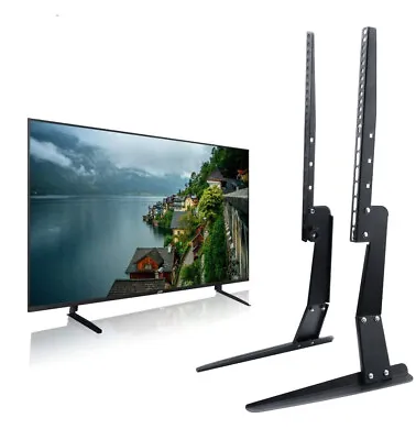 Desktop Table Top TV Stand Base Mount For 27  32  37  42  47  50  55 Samsung LG • $33.96