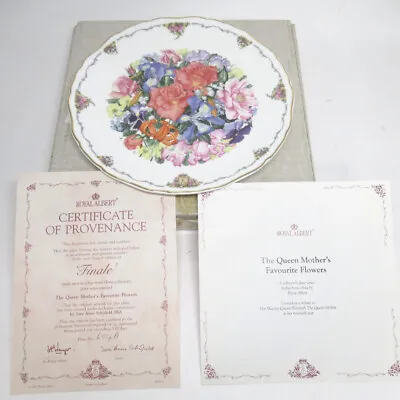 Royal Albert The Queen Mothers Favourite Flowers  Finale  Commemorative Plate • £9.99