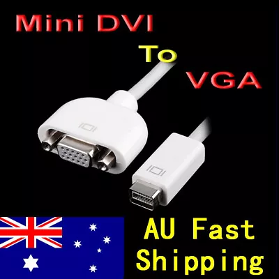 $7.79 • Buy Mini DVI To VGA Adapter Converter Cable For Apple IMac MacBook Mac Mini