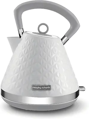 £73.49 • Buy Morphy Richards Vector Pyramid Kettle 108134 Traditional White 