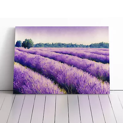 Lavender Field Vol.1 Canvas Wall Art Print Framed Picture Home Decor Living Room • £24.95