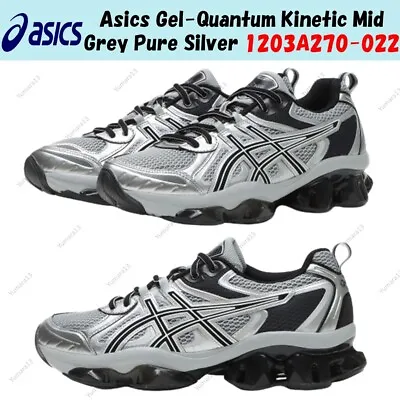 Asics Gel-Quantum Kinetic Mid Grey Pure Silver 1203A270-022 Size Men's 4-14 • $324.41
