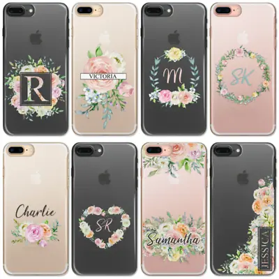 $17.82 • Buy Personalised Initials Flower 6 5t 5 3t 3 Case Clear Hard Cover For Oneplus Phone