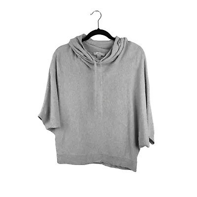 J. Jill PureJill Womens Hooded Sweatshirt Size S Petite Cashmere Dolman Cotton • $28.45