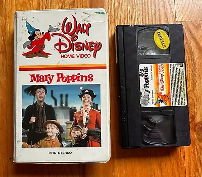 Early Vintage MARY POPPINS VHS Walt Disney Home Video Hard Case *RARE* • $19.99