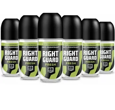 £19.99 • Buy 6 X 50ml Right Guard Mens Deodorant, 48HR Fresh Anti-Perspirant Roll On