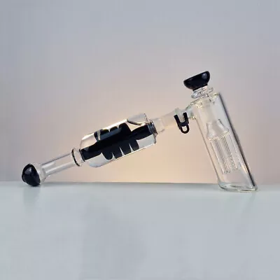 Bubbler Hand Hammer Glass Water Pipe Bong 6 Tree Arms Perc With Gliceryn Coil • $25.99