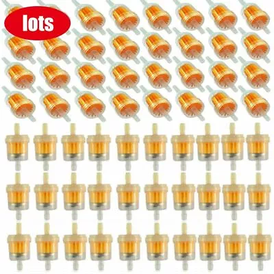 $7.63 • Buy 1/4  5/16  Inline Fuel Gas Filter For Kawasaki Kohler Briggs GX Honda -10-50pcs
