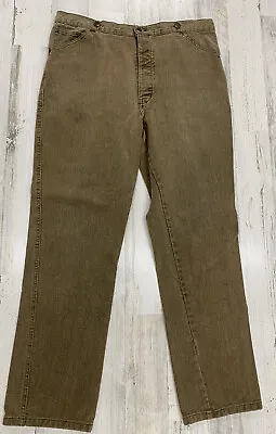 Tombstone Outfitters Mens Pants 38x31 Tan Western Workwear Button Steampunk • $30