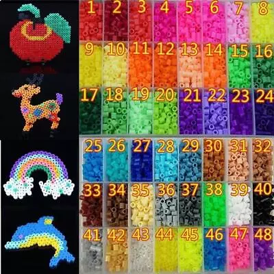 500pcs 5mm DIY Hama Beads Child Toy Eva Perler Beads Jigsaw Puzzle Educational • $0.99