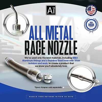 Ai13 Metal Fuel Jug Hose Filler Racing Utility Gas Can Type Spout • $35