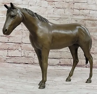 Hand Made P.J Mene Bronze Sculpture - Arabian Stallion Horse Artwork Gift • $314.65