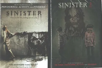 SINISTER 1 & 2: Original Horror Classic And Sequel- Ethan Hawke- NEW 2 USA DVD • $29.99